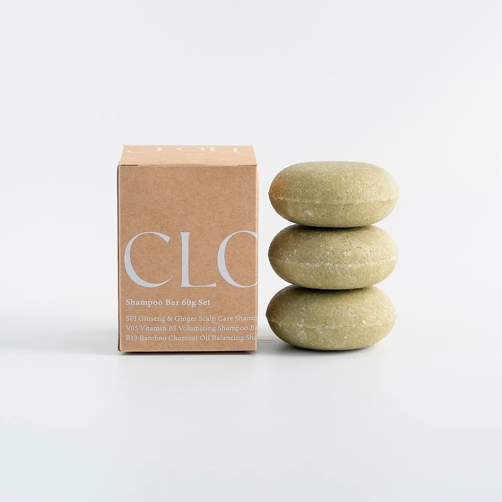 【CLOEE】S01 蔘薑髮根調理洗髮餅（固態洗髮精） S01 Ginseng & Ginger Scalp Care Shampoo Bar(60g三入組)✿70B005